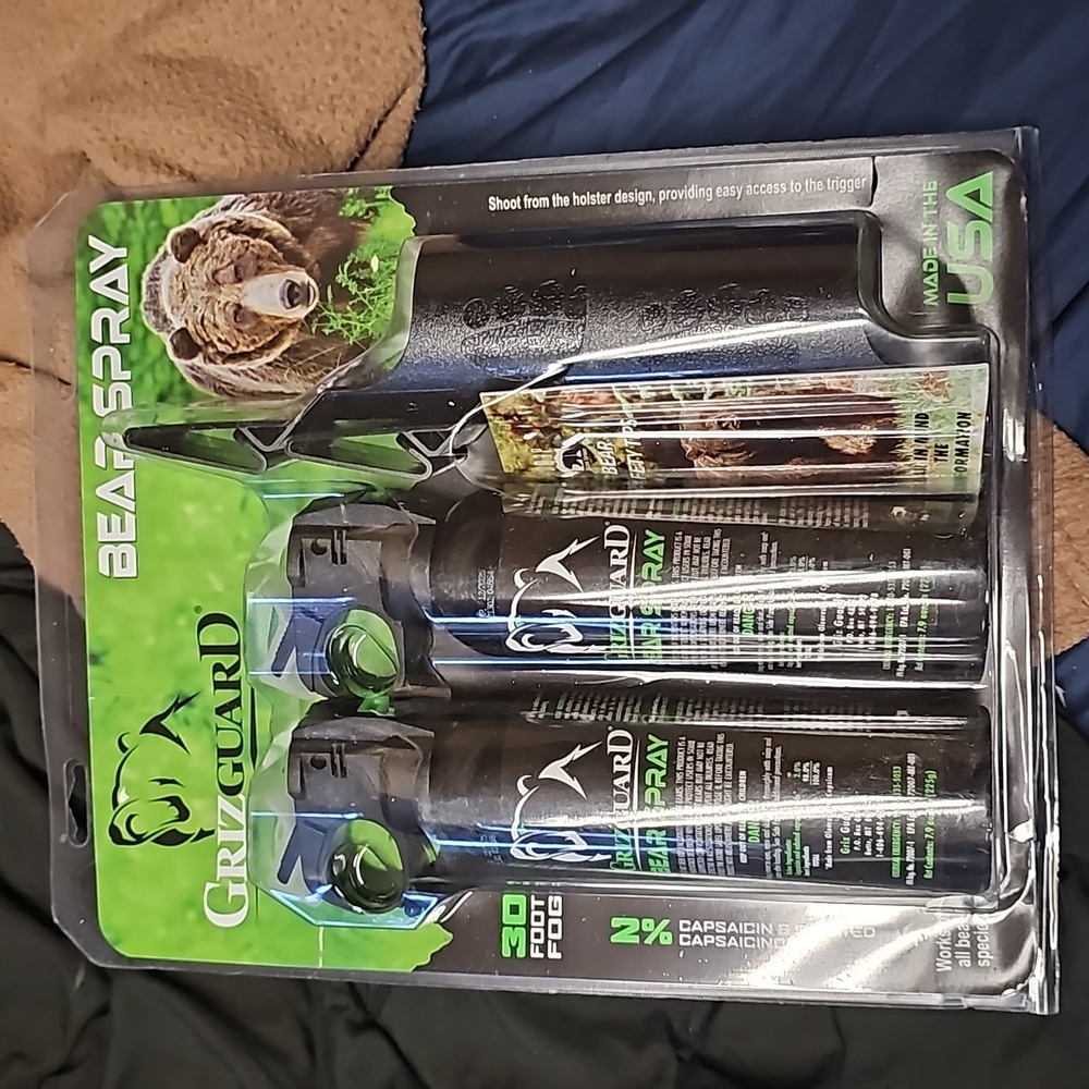 Grizguard bear spray